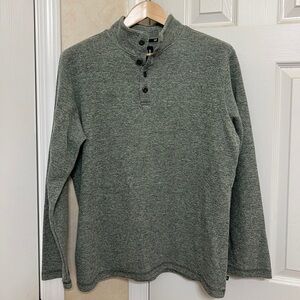 GAP Men's Heathered Green Crewneck Sweater